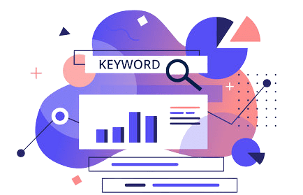 Search Engine Optimization (SEO) keyword research illustrator